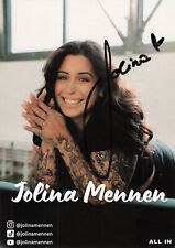 Jolina Mennen Autogramm Autogrammkarte Original Signiert TV