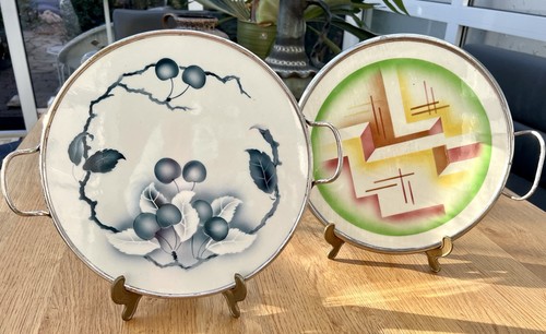 Vintage glas tabletts - vintage, art