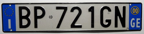 Nummernschild europa - nummernschild,