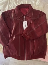 Oversize Kunstleder Jacke