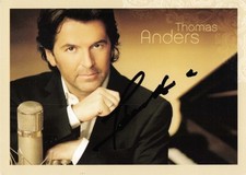 Thomas Anders Autogramm Autogrammkarte Original Signiert Modern Talking Selten