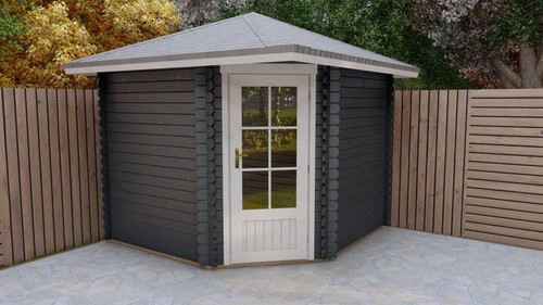 Eck gartenhaus 28mm - 5-eck,