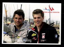 Benjamin Bildstein und David Hussl Segeln  Original Signiert + A 217630