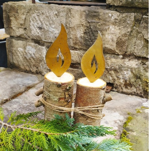 Flammen edelrost weihnachten - edelrost,