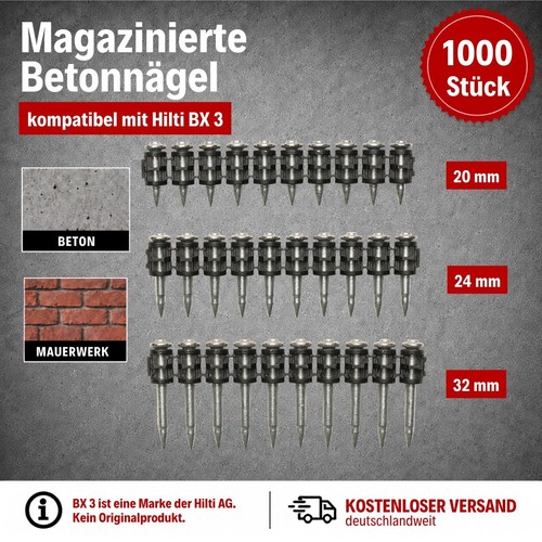 Betonnägel 1000 - , st