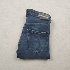 Calvin Klein CKJ026 Herren Jeans Hose W28 L32 Denim Blau Slim Straight Stretch