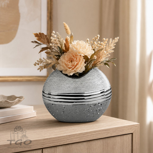 Formano vase oslo grau silber - formano, grau-silber