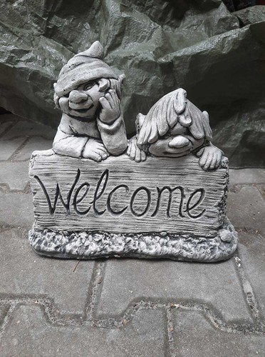 Trolle willkommen schild - willkommen,