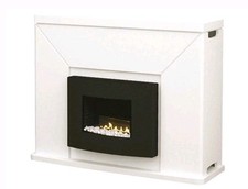 Gaskamin Montevideo weiß