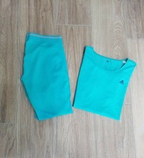 Orginal Adidas Kombi - T- Shirt Climalite Gr. M - und  3/4  Hose  Gr. M