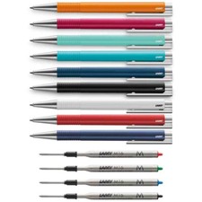 LAMY Kugelschreiber logo 204M+ indigo lagoon schwarz apricot | Ersatzmine wählba