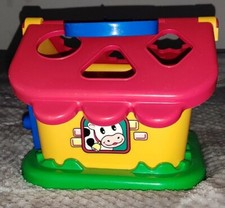 Steck-Formen-Sortierspiel Haus, Kleinkinder Spielzeug,mit 6 versch. Formen#Top# 