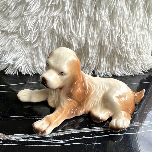 Vintage porzellan hund figur - porzellan,