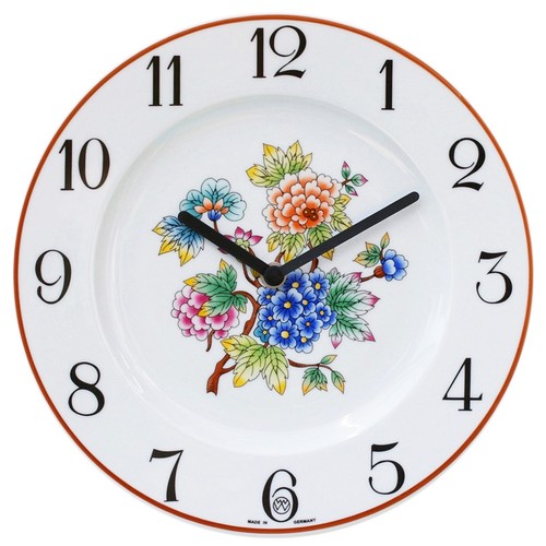 Teller uhr indische blumen - indische,