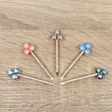 Haarklammer Mit Swarovski® Kristall, Kleeblatt Haarklammer