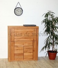 Massivholz Sekretär Kernbuche massiv geölt 102x120x40 Holz Schreib-schrank Büro
