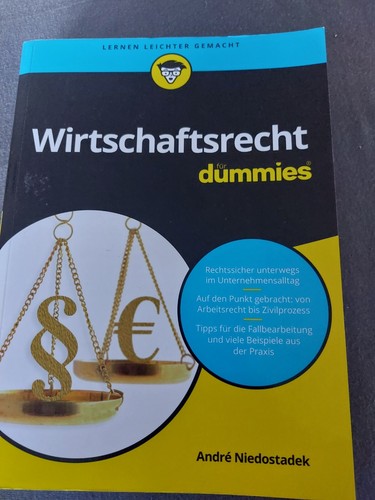 Wirtschaftsrecht für dummies