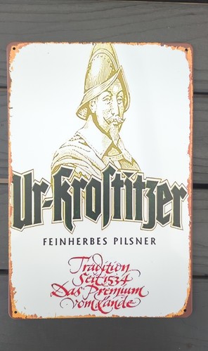 Deko blechschild krostitzer - deko,
