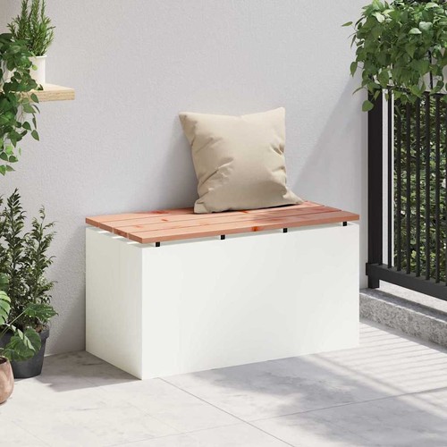 Gartenbank weiß sitzbank - weiß,
