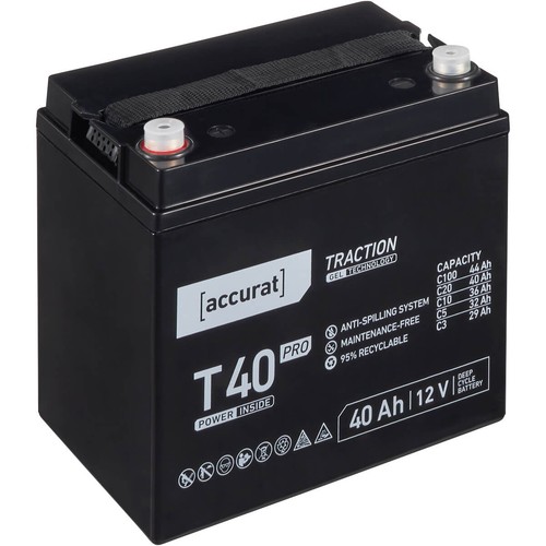 Accurat t40 pro 12v - 40ah, gel