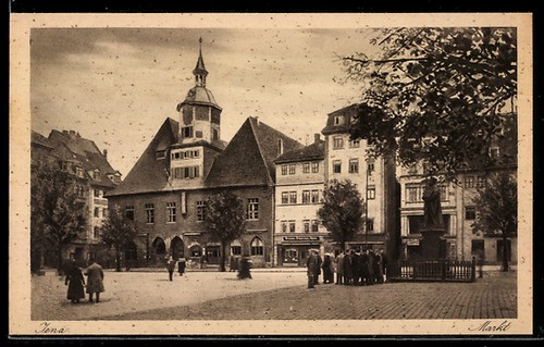 Ansichtskarte jena markt mit - jena,,
