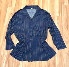 CALIDA* Pyjama Oberteil* blau gestreift* Gr. L/ 48-50* Jersey*Topstyle!