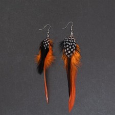 Damen Federohrringe Ohrhänger