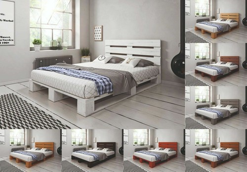 Palettenbett aus holz - aus,