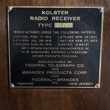 1920`s Kolster 6D Tube