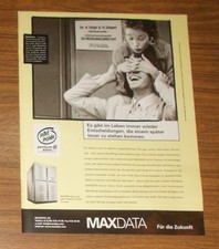 Seltene Werbung MAXDATA Server