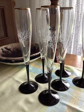 Colani Design-Sektflöten, 6 Stück, Neuwertig