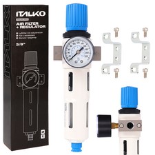 Druckluft Wartungseinheit Wasserabscheider Druckminderer Filter Kompressor 3/8"