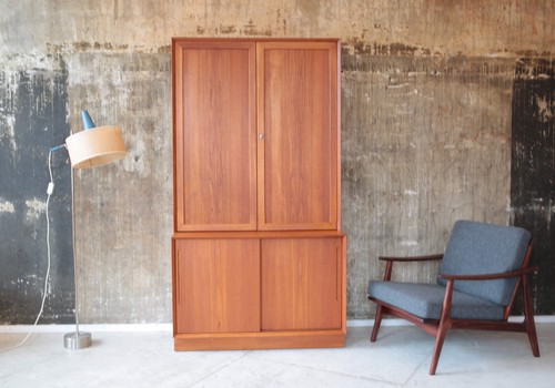 Vintage 60er teak highboard - 60er,