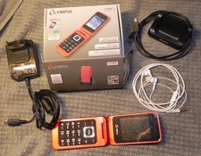 Olympia Luna Seniorenhandy rot - komplett - betriebsbereit  1 von 2