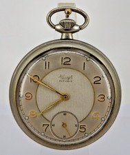 Art Deco Herrentaschenuhr Kienzle Stahl/Nickel 1940er bis 1950er Jahre (108390)