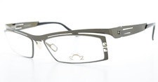 Eye'DC Brille V562 012 53-17 Dunkel Grau Grün Olive Crazy Square Vintage France