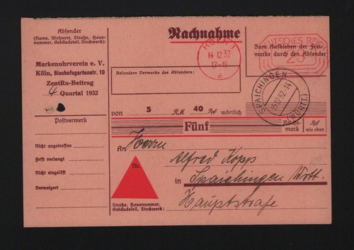 Köln nachnahme postkarte - kÖln,, nachnahme-postkarte