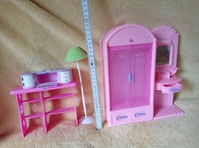 Barbie Möbel Schrank rosa