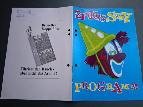 1968 programm zirkus stey - 1968, (ch)