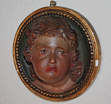 Antikes Wandrelief Gips Stuck Wandmaske Wandkopf Relief historisch Kopf Maske