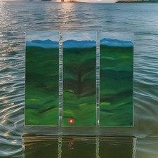Alpenvorlandschaft Acryl auf