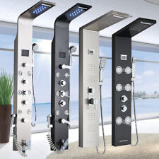 Duschpaneel Edelstahl LED Regendusche Duscharmatur Massage Duschsäule Duschset