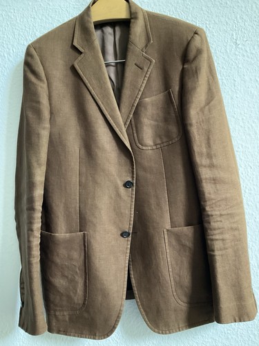 Prada leinen sacko patch - leinen,