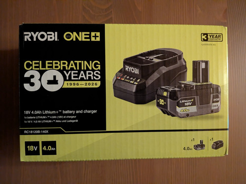 Ryobi akku starterset - akku, one+