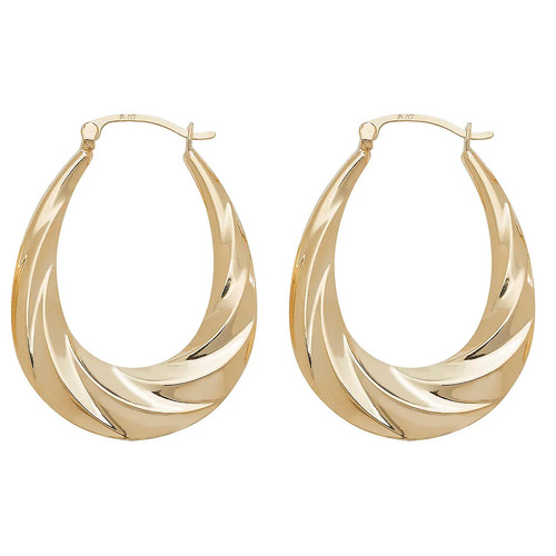 Creolen ohrringe gelbgold - ohrringe, kt