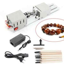 Mini-Drehbank Perlen Polieren Poliermaschine Holz Drehbank Maschine