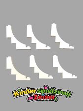 LEGO 6 x Bogenstein negativ weiß White Brick Arch 1x5x4 Inverted 30099