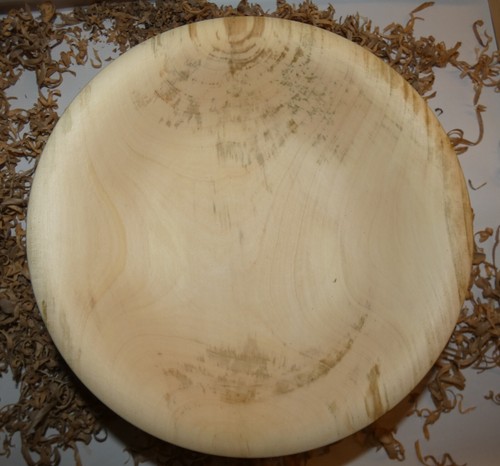 Holzschale gedrechselt aus
