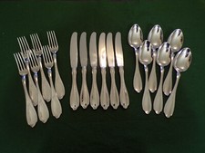 WMF Modell Englische Rose Menübesteck 6 Personen 18 Teile in Cromargan TOP !