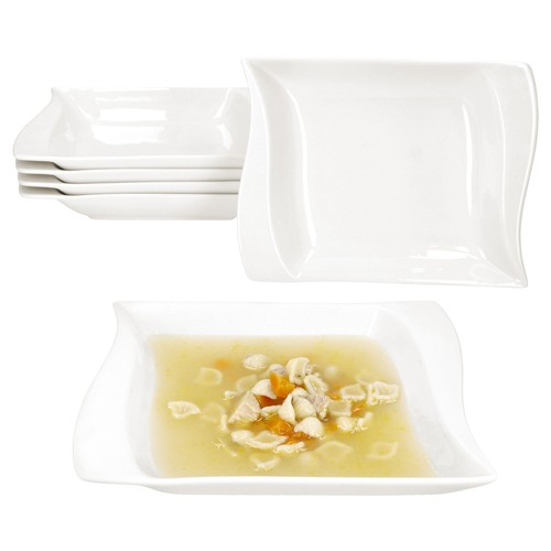 6er set ivory suppenteller - set,